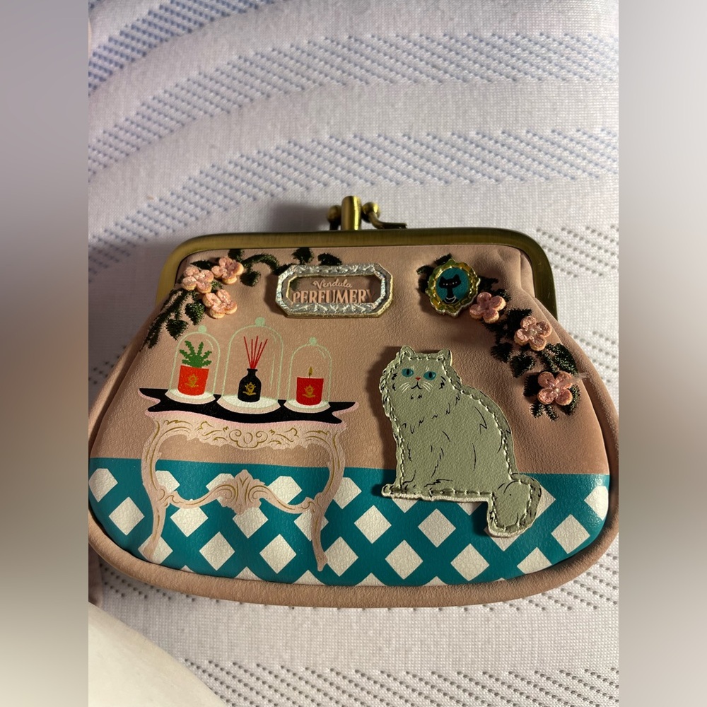 Vendula London Cat Perfumery Clipper kisslock Coin Purse wallet